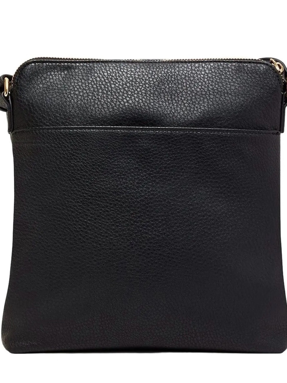 Anne Klein Black Crossbody Bag with Gold Hardware - Picture 2 of 5